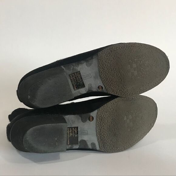 Vince Camuto Black Pony Ankle Booties - Picture 6 of 7